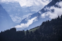 Nature Photography; Art; Landscape; Mountains; Rocks; Clouds; Fog, Switzerland; Zurich; Glarus