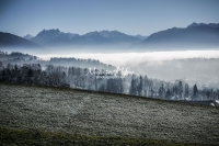 Nature Photography; Art; Landscape; Mountains; Rocks; Clouds; Fog, Switzerland; Zurich; Zurich sea; winter